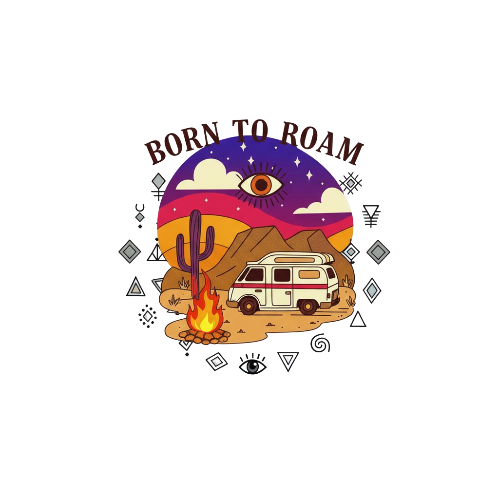 Born to Roam Camper T-Shirt