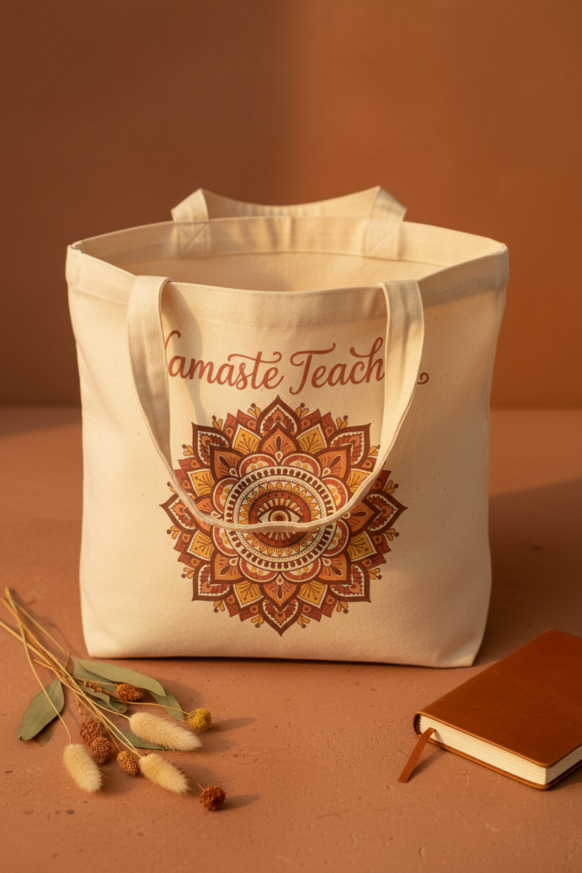 Namaste Teacher Tote Bag