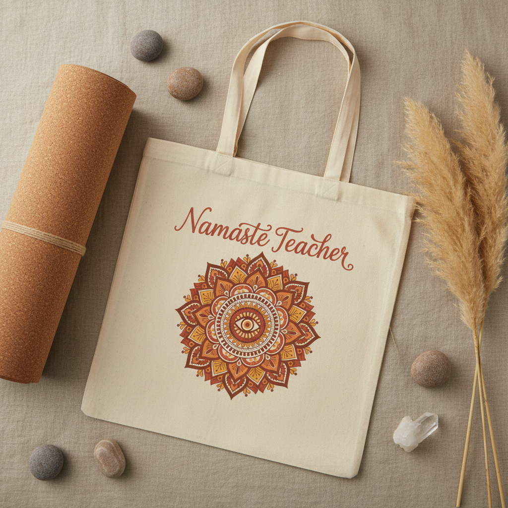 Namaste Teacher Tote Bag